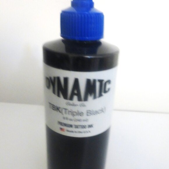 Dynamic Color Co. TBK Triple Black Premium Tattoo INK 8 fl oz 240 ml - Picture 2 of 4
